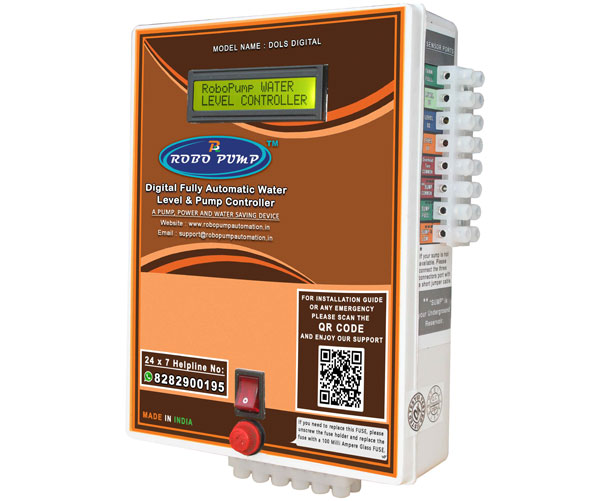 automatic water level and pump controller for dol starter supported digital model