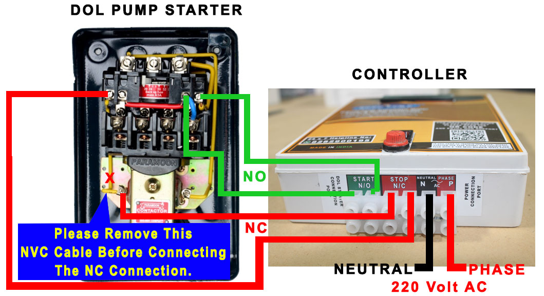 With a direct online starter connection diagram to our water pump controller