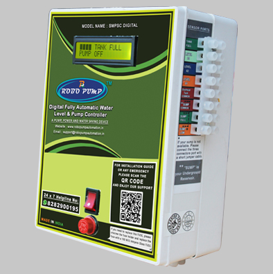 Automatic level and pump controller digital model for single phase starter users