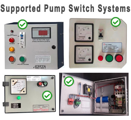 Automatic water level and pump controller supported single phase starters