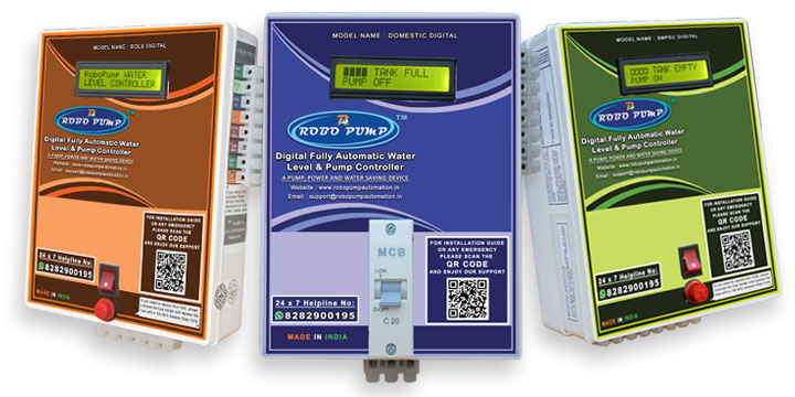 Three types of automatic water pump controller digital models